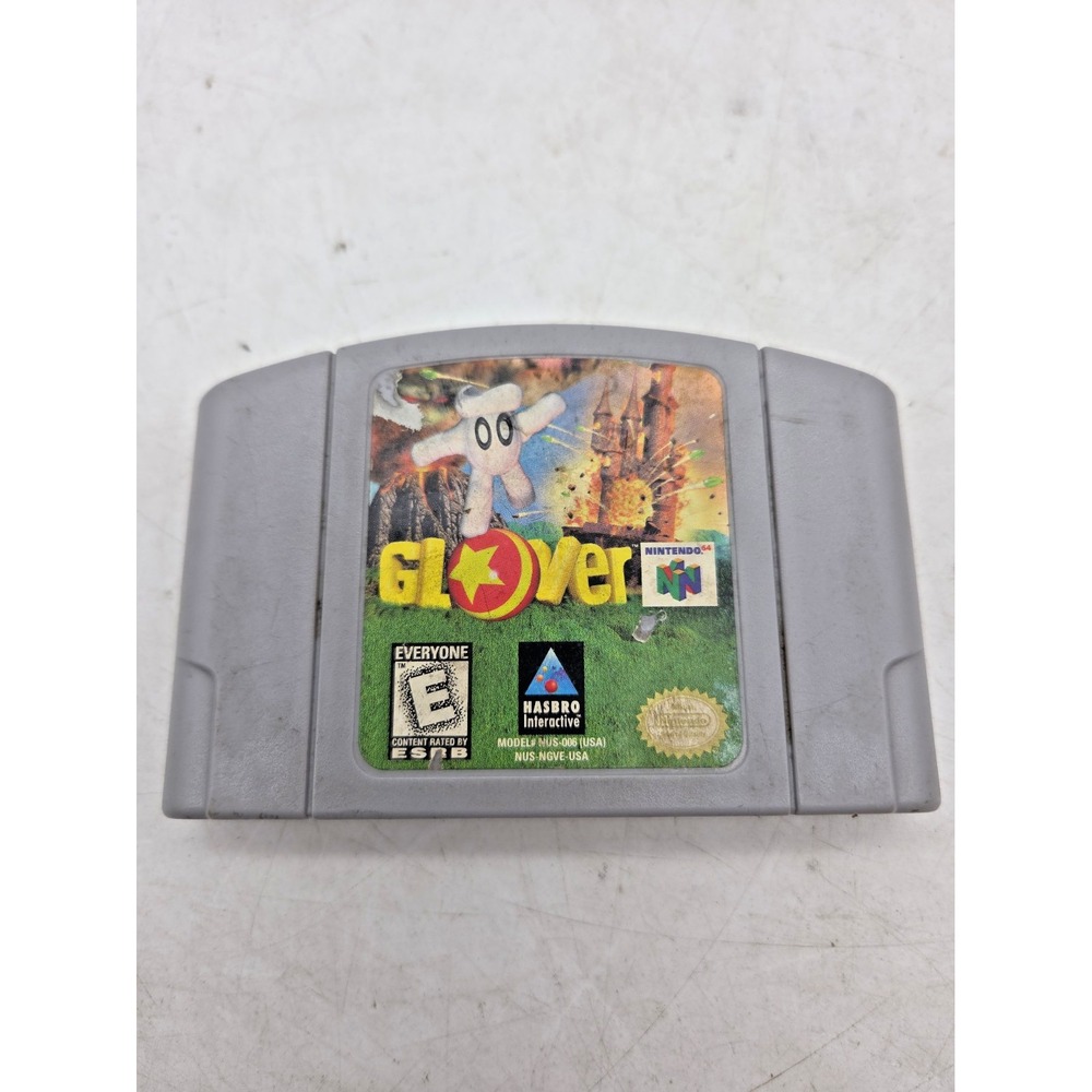 Glover (Nintendo 64, 1997) N64 Cartridge Only Authentic - Tested & Working